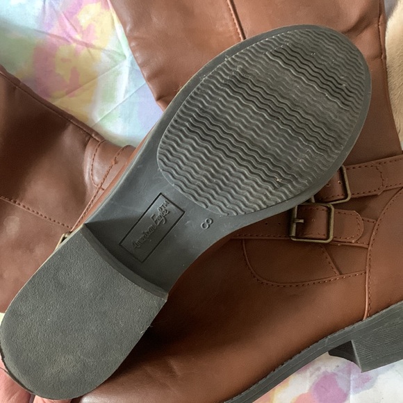 American eagle-size 8 women, never worn, knee high dark tan boot - Picture 2 of 2